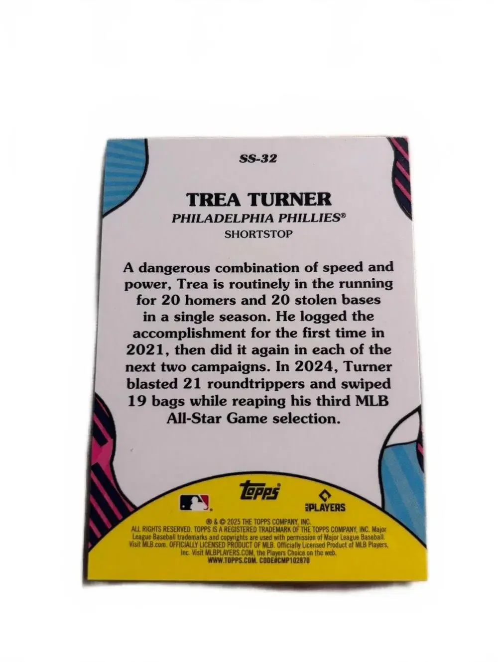 Trea Turner Philadelphia Phillies Summer Superstars Baseball